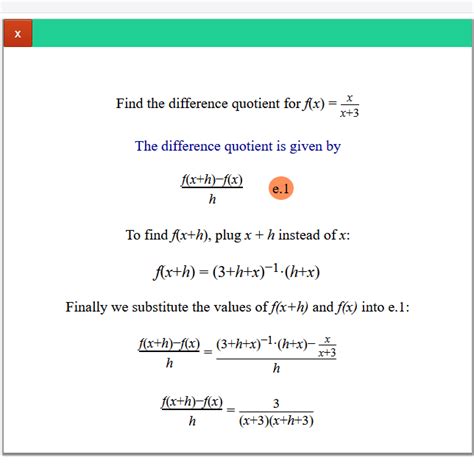 difference of quotient solver|quotient of 42 and 6.